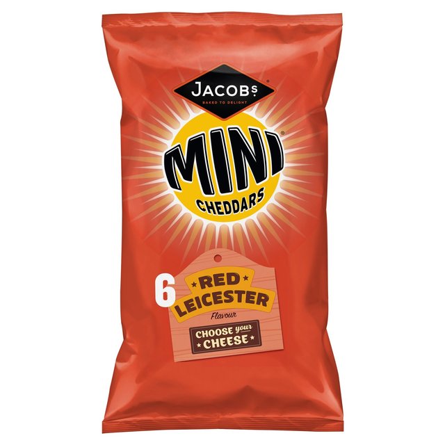 Jacob's Mini Cheddars Red Leicester 6 Pack