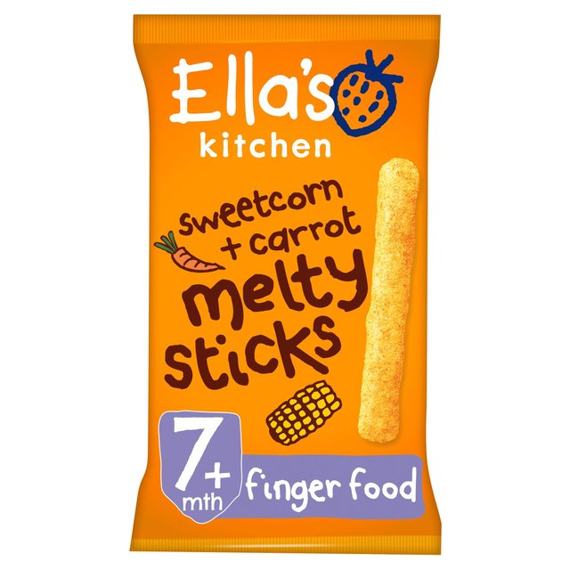 Ella's Kitchen Organic Melty Sticks Sweetcorn & Carrot 20g - 0.7oz