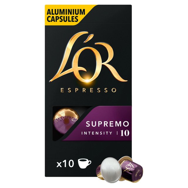 L'OR Espresso Supremo Intensity 10 Coffee Capsules 10 Pack
