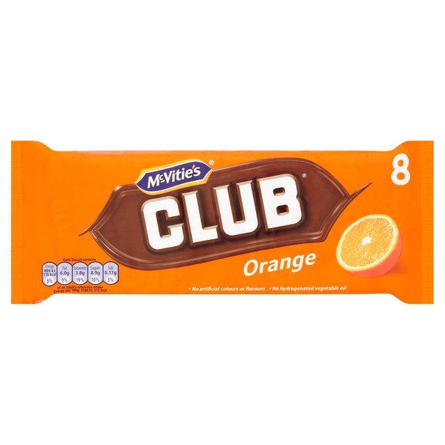 McVitie's Club Orange 8 Pack