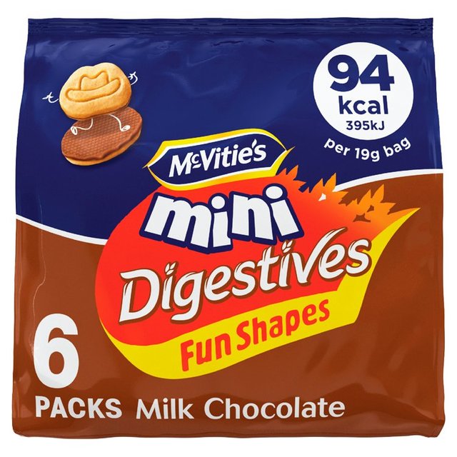 McVitie's Mini Chocolate Digestives 6 Pack