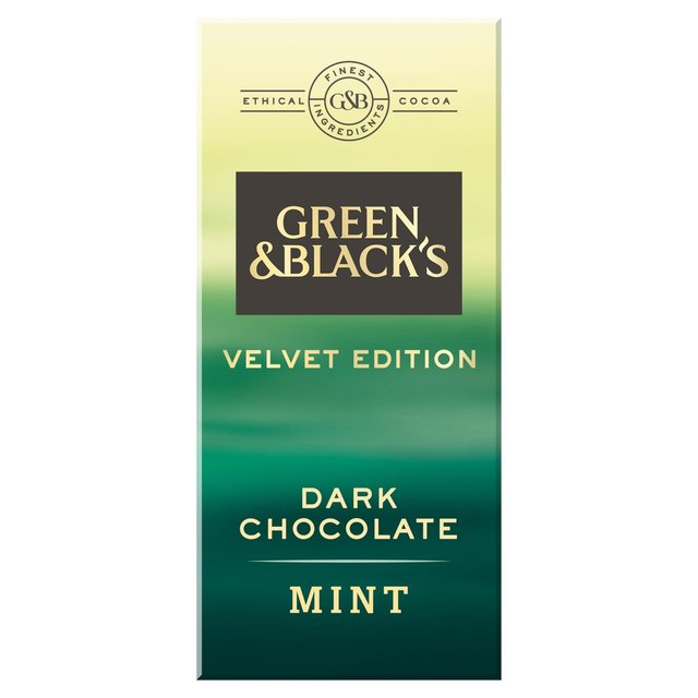 Green & Black's Velvet Dark Chocolate with Mint 90g - 3.1oz
