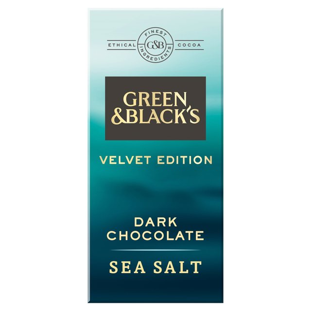 Green & Black's Velvet Dark Sea Salt Chocolate 90g - 3.1oz