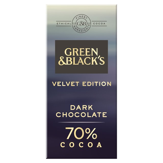 Green & Black's Velvet 70% Dark Chocolate 90g - 3.1oz