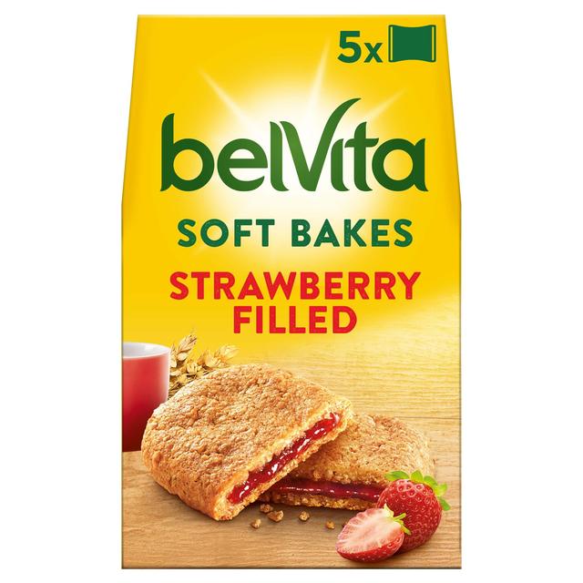 Belvita Strawberry Soft Bakes Breakfast Biscuits 5 Pack