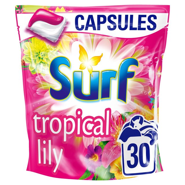 Surf Tropical Lily Laundry Washing Capsules 30 Pack