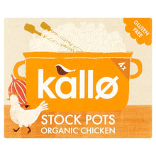 Load image into Gallery viewer, Kallo Organic Chicken Stock Pots 4 Pack
