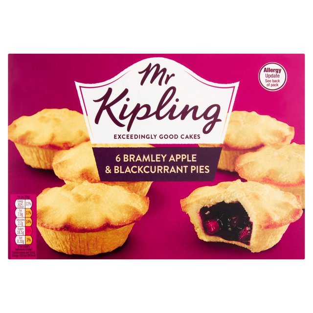 Mr Kipling 6 Bramley Apple and Blackcurrant Pies