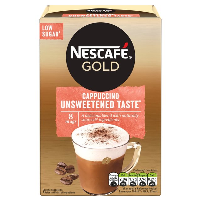 Nescafe Gold Cappuccino Unsweetend 8 Sachets