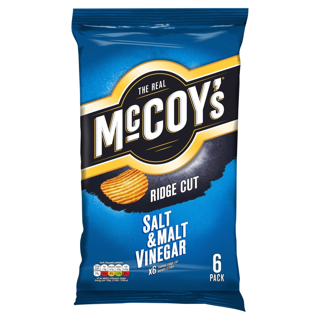 McCoy's Salt And Malt Vinegar 6 Pack