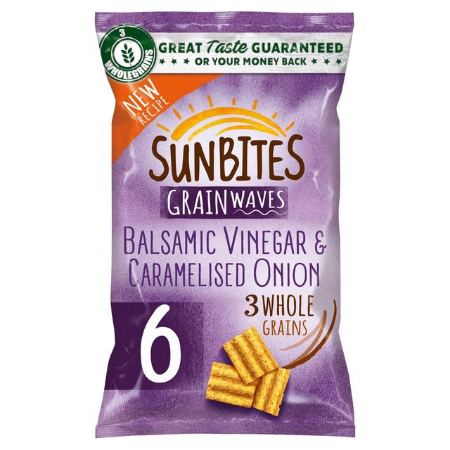 SunBites Balsamic Vinegar & Caramelised Onion Snacks 6 Pack