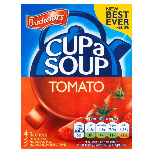 Batchelors Tomato Cup Soup 4 Sachets