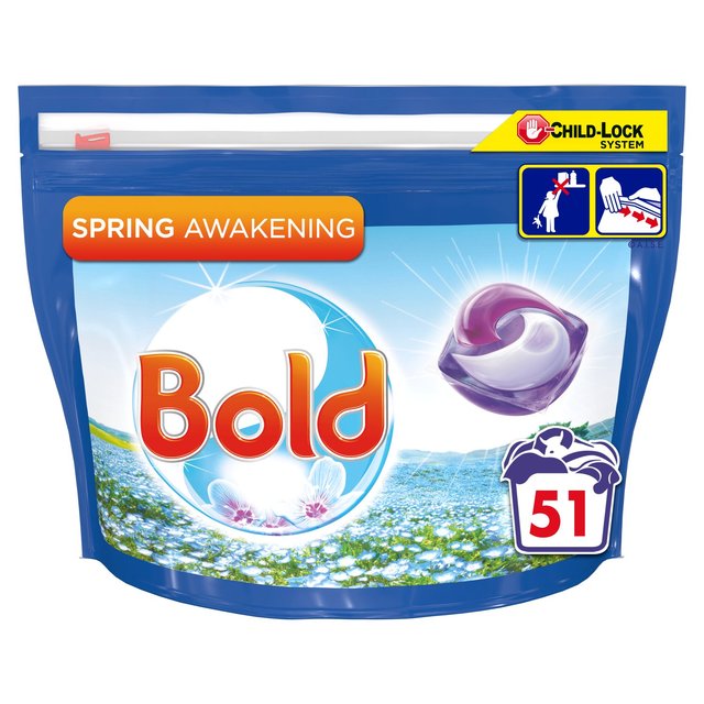 Bold All In 1 Pods Washing Liquid Capsules Spring Awakening 51 Pack
