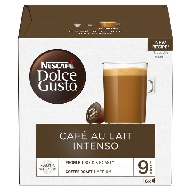 Dolce Gusto Cafe Au Lait Intenso Pods 16 Pack