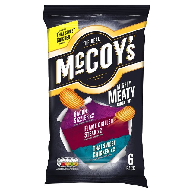 McCoy's Meaty Ridge Cut Variety 6 Pack