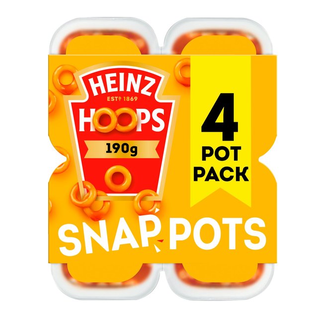 Heinz Hoops Snap Pots 4 Pack