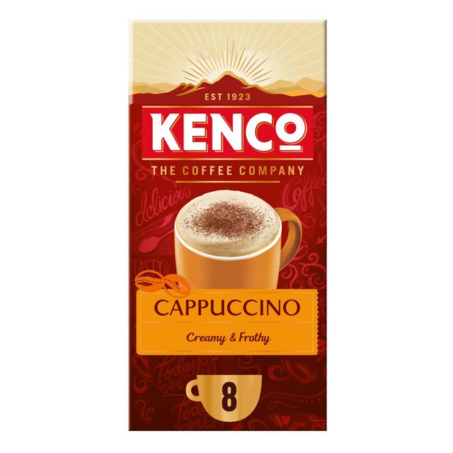 Kenco Cappuccino Instant Coffee Sachets 8 Pack