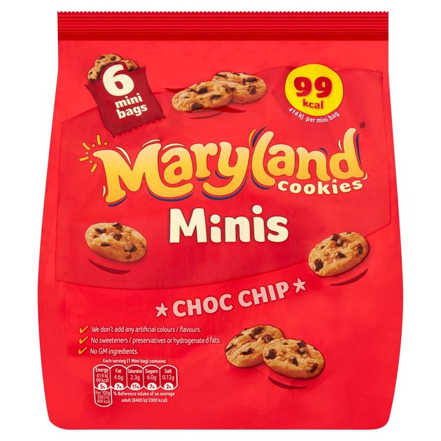 Maryland Mini Cookies Chocolate Chip 6 Pack