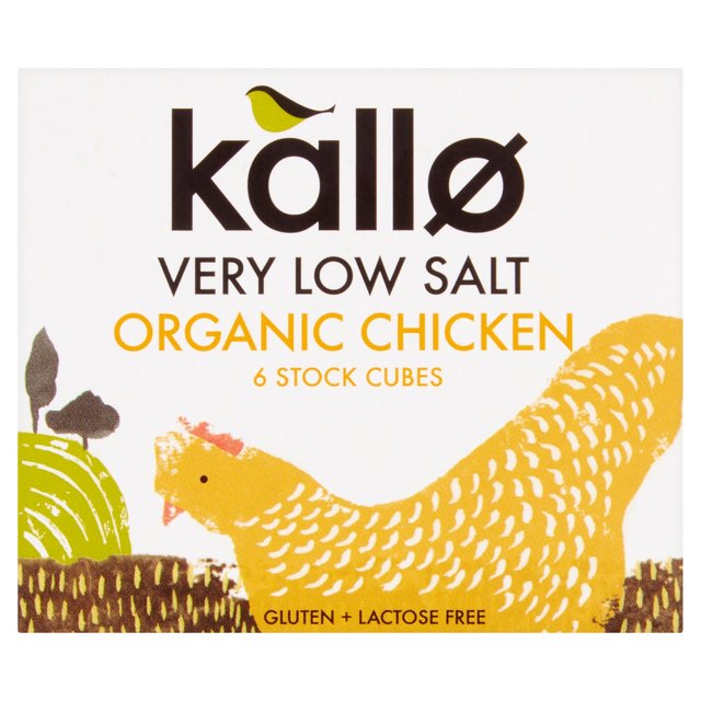 Kallo Organic Very Low Salt Chicken Stock Cubes 6 Pack