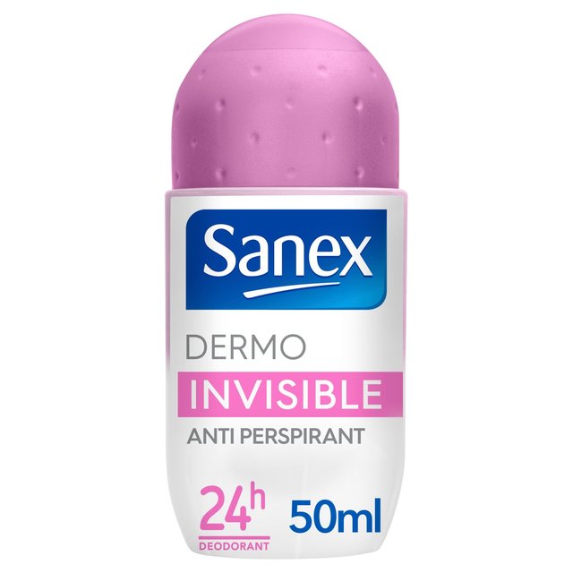 Sanex Dermo Invisible Dry Antiperspirant Roll On Deodorant 50ml - 1.6fl oz