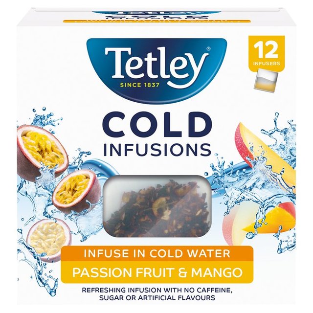 Tetley Cold Infusions Mango & Passionfruit Teabags 12 Pack