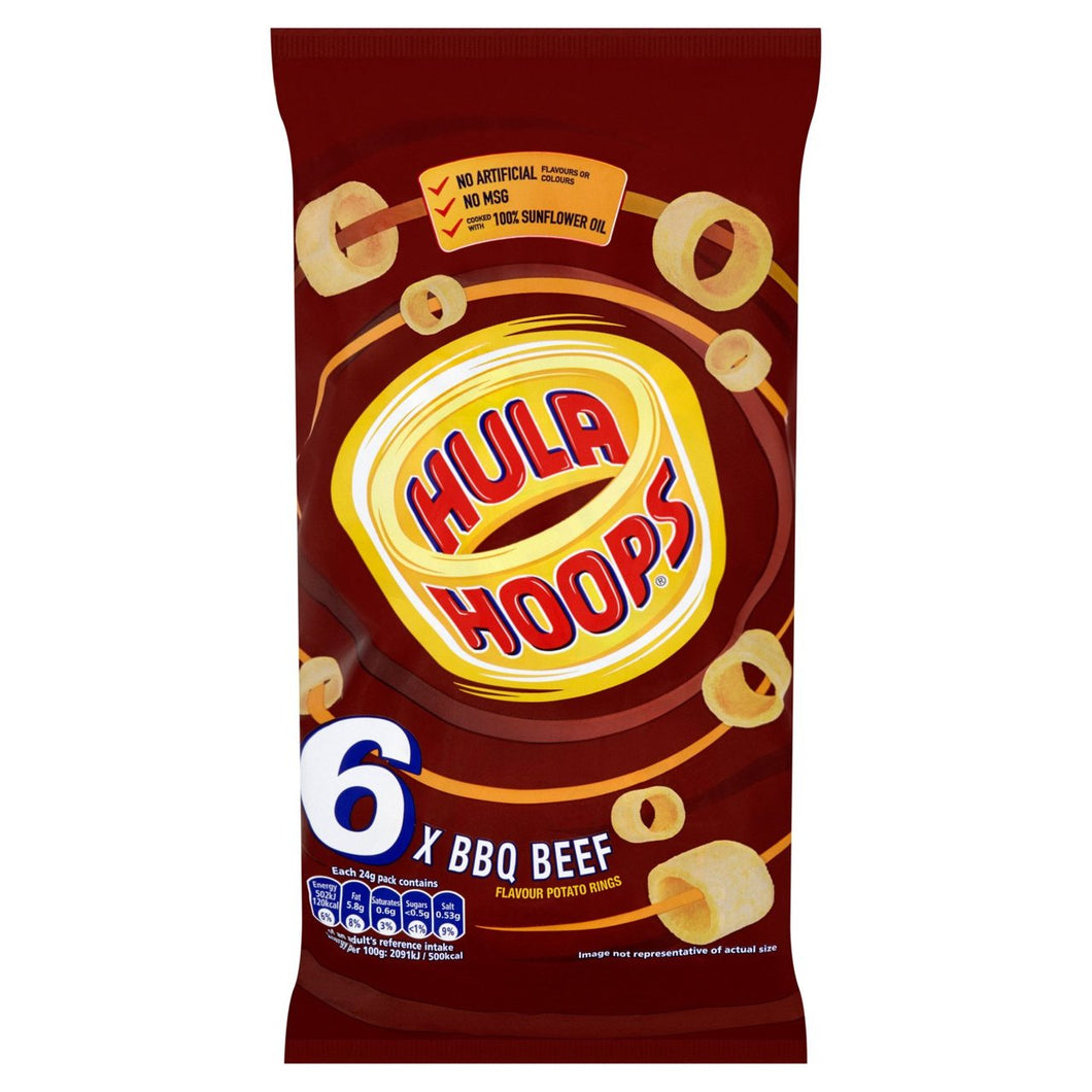 Hula Hoops BBQ Beef 6 Pack