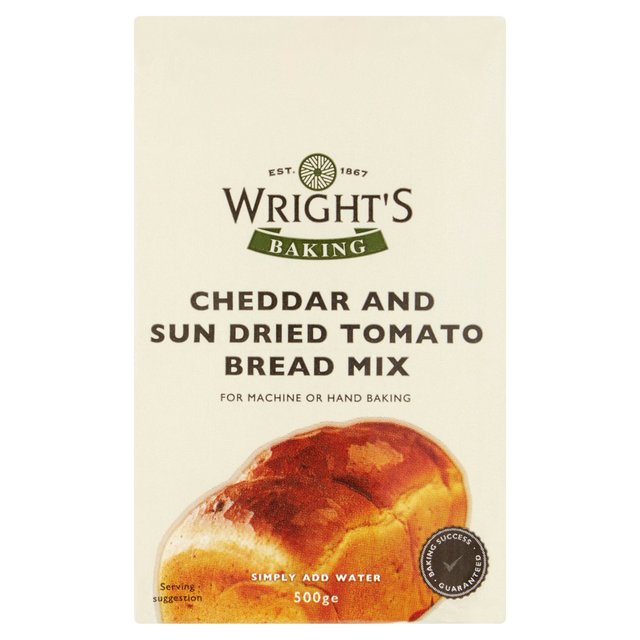 Wright's Baking Cheddar and Sun Dried Tomato Bread Mix 500g - 17.63oz