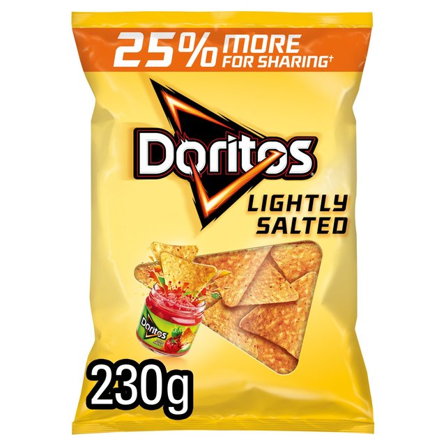 Doritos Lightly Salted Tortilla Chips 230g - 8.1oz
