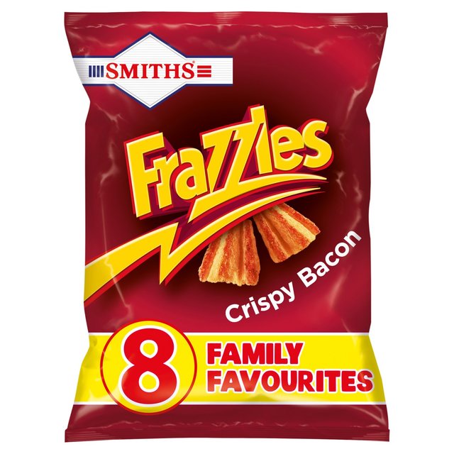 Smiths Frazzles Crispy Bacon Snacks 8 Pack