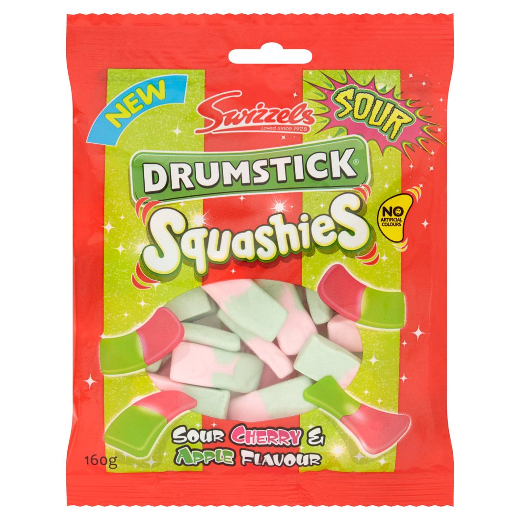 Swizzels Squashies Drumstick Sour Cherry & Apple 160g - 5.6oz