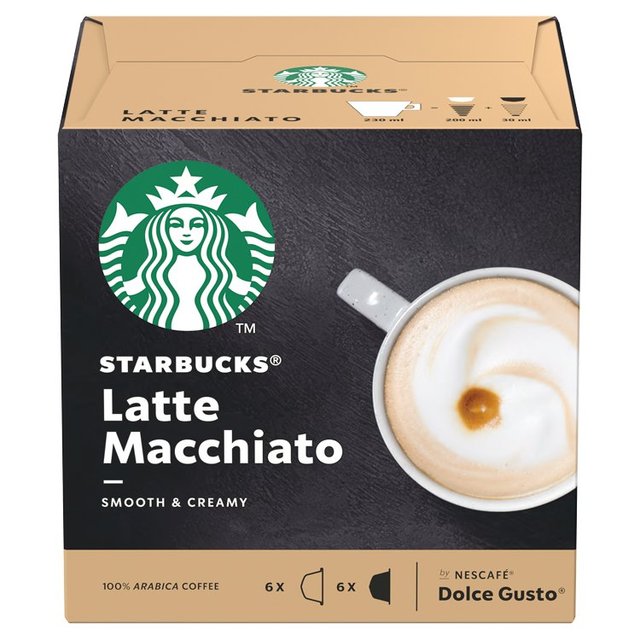 Dolce Gusto Starbucks Latte Macchiato Coffee Pods 12 Pack