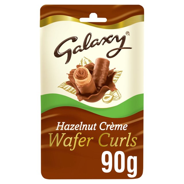 Galaxy Hazelnut Crème Wafer Curls 90g - 3.1oz
