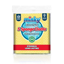 Load image into Gallery viewer, Minky Extra Thick Sponge Cloths Pack of 5
