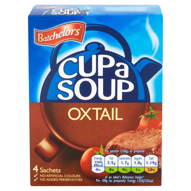 Batchelors Cup A Soup Oxtail 4 Pack