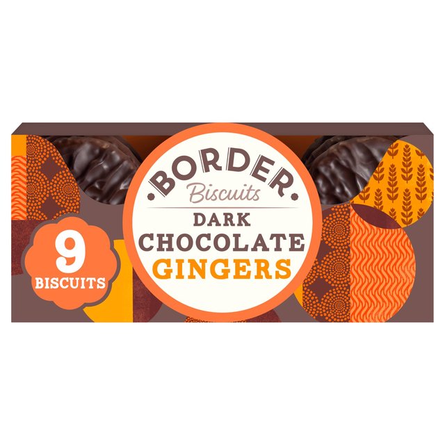 Border Biscuits Dark Chocolate Gingers 150g - 5.2oz