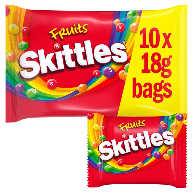 Skittles Fruits Sweets 10 Fun Size Bags
