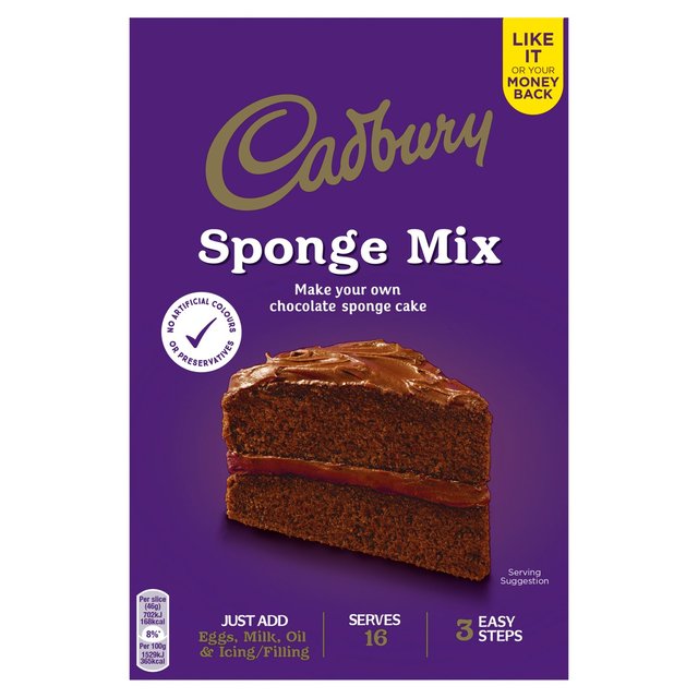 Cadbury Chocolate Sponge Cake Mix 400g - 14.1oz