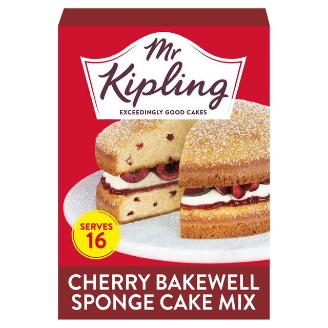 Mr Kipling Cherry Bakewell Sponge Cake Mix 350g