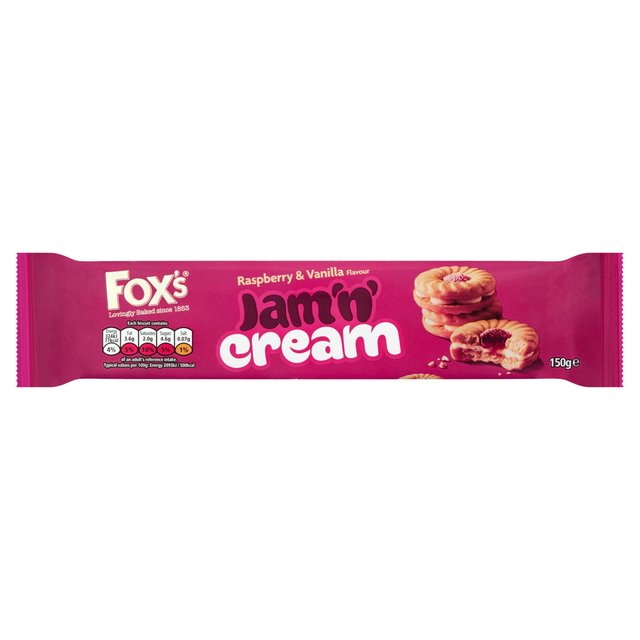 Fox's Jam 'n Cream Rings 150g - 5.2oz
