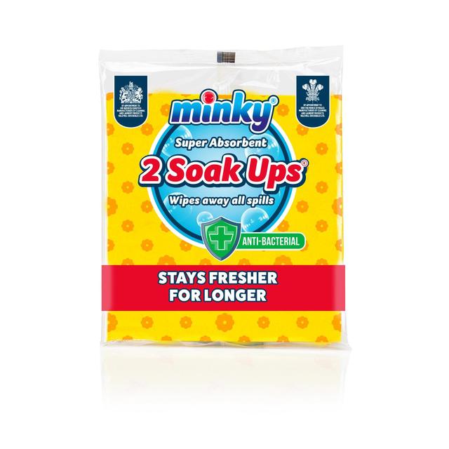 Minky Anti Bacterial Soak Ups 2 Pack