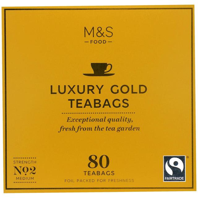M&S Luxury Gold Teabags 80 Pack