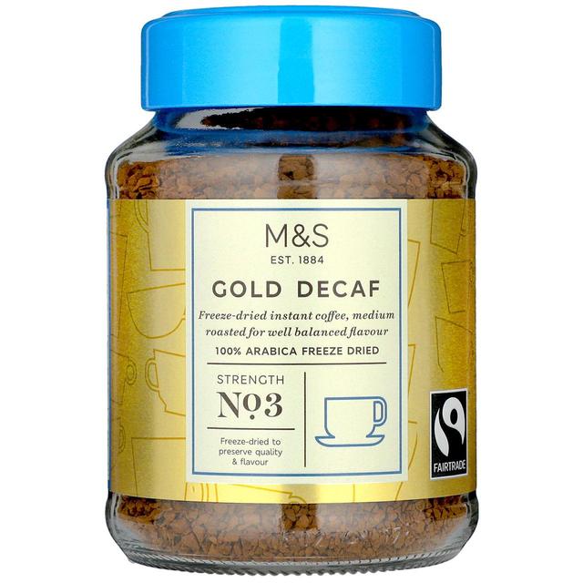 M&S Fairtrade Gold Decaf Instant Coffee 100g - 3.5oz