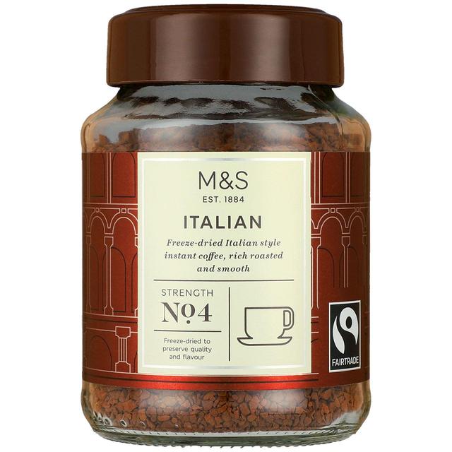 M&S Fairtrade Italian Style Instant Coffee 100g - 3.5oz