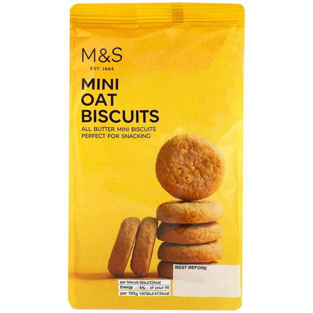 M&S Mini Oat Biscuits 100g - 3.5oz