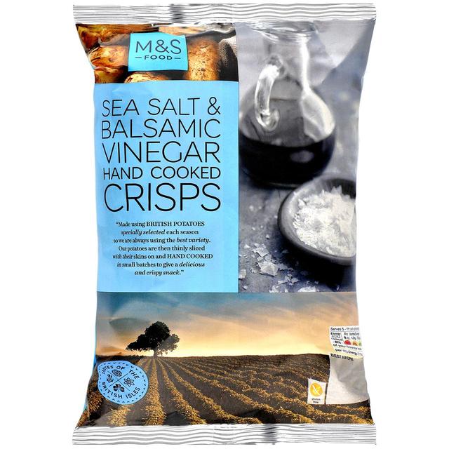 M&S Sea Salt & Balsamic Vinegar Crisps 150g - 5.2oz