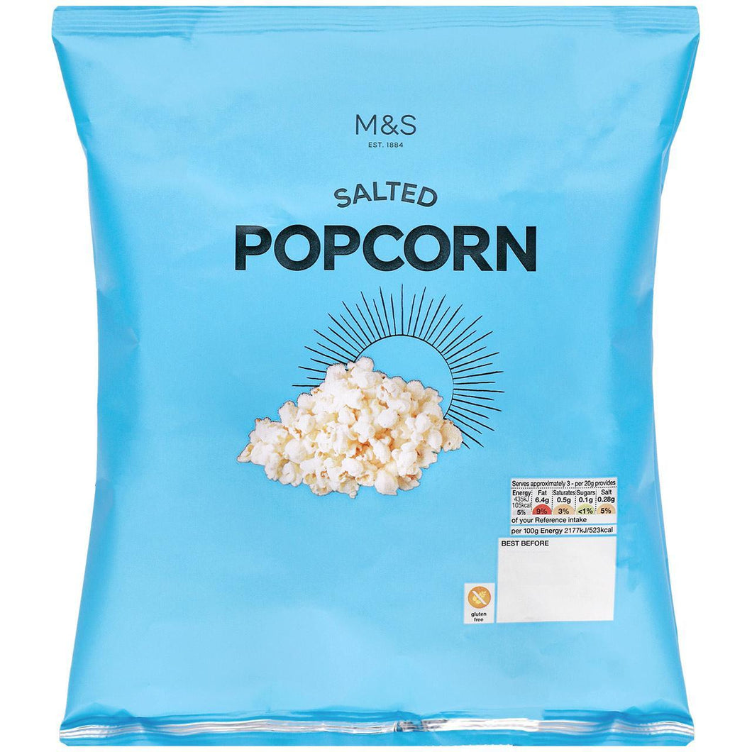 M&S Salted Popcorn 65g - 2.2oz