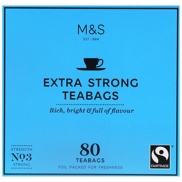 M&S Extra Strong Tea Bags 80 Pack