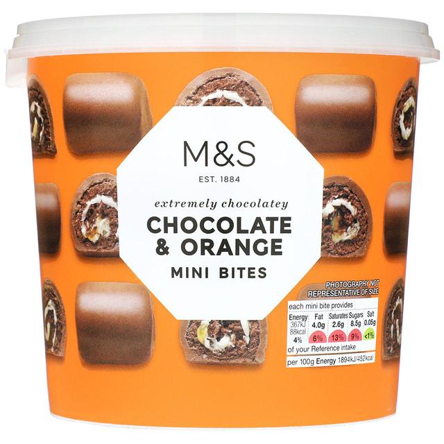 M&S Chocolate & Orange Mini Bites 310g - 10.9oz