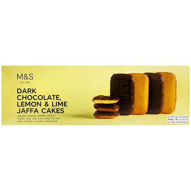 M&S Dark Chocolate Lemon & Lime Jaffa Cakes 125g - 4.4oz