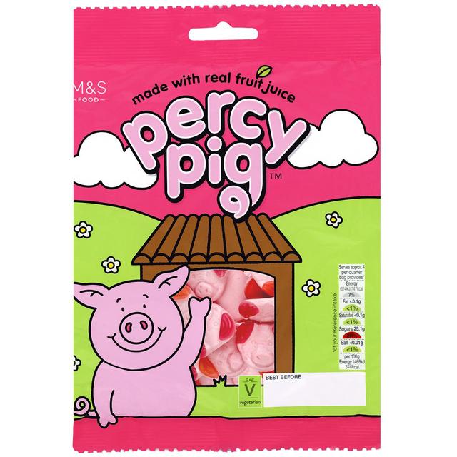 M&S Percy Pig Fruit Gums 170g - 5.9oz